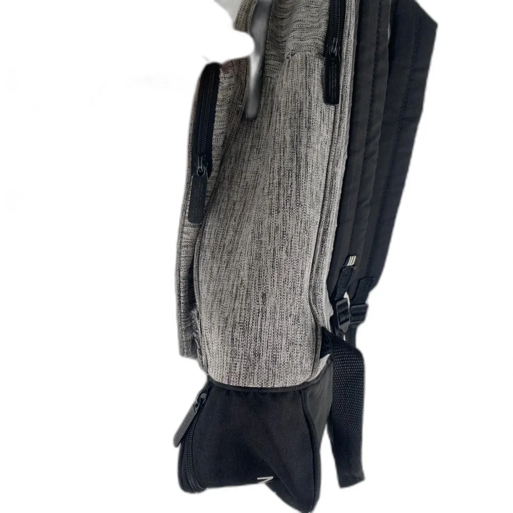 Adidas Large Trefoil Backpack Unisex Grey Athletic Bag